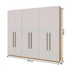 Guarda-roupa Casal Infinity 6 Portas 3 Gavetas Nero Savana/br