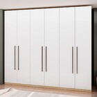 Guarda-roupa Casal Infinity 6 Portas 3 Gavetas Nero Savana/br