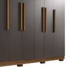 Guarda-roupa Casal Inglaterra 6 Pt 4 Gv Nogal E Grafite