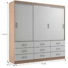 Guarda-roupa Casal Isabela 3 Pt 9 Gv Off White