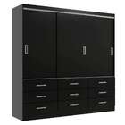 Guarda-roupa Casal Isabela 3 Pt 9 Gv Preto