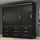 Guarda-roupa Casal Isabela 3 Pt 9 Gv Preto