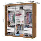 Guarda Roupa Casal Isabela Luxo Com Espelho 3 Portas De Corre