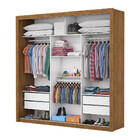 Guarda Roupa Casal Isabela Luxo Com Espelho 3 Portas De Corre