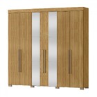 Guarda-roupa Casal Ita 6 Portas 2 Gavetas Com Espelho Marroco