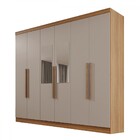 Guarda-roupa Casal Itália 6 Portas 4 Gavetas Com Espelho Cina