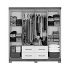 Guarda-roupa Casal Itapema 8 Portas 4 Gavetas Canelato/natura