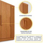 Guarda-roupa Casal Itaperuna 6 Portas 4 Gavetas Ripado Flex C