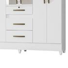 Guarda Roupa Casal Itatiba 6 Portas E 3 Gavetas Com Espelho -