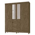 Guarda Roupa Casal Itatiba 6 Portas E 3 Gavetas Com Espelho -