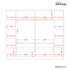 Guarda Roupa Casal Jacarandá 4 Portas Flex Com 4 Espelhos - M