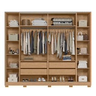 Guarda Roupa Casal Jacarandá 4 Portas Flex Com 4 Espelhos - M