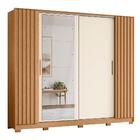 Guarda Roupa Casal Jacarandá 4 Portas Flex Com 4 Espelhos - M
