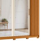 Guarda Roupa Casal Jacarandá 4 Portas Flex Com 8 Espelhos - M