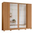 Guarda Roupa Casal Jacarandá 4 Portas Flex Com 8 Espelhos - M