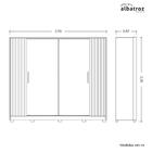 Guarda Roupa Casal Jacarandá 4 Portas Flex Com 8 Espelhos - M