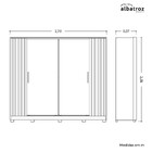 Guarda Roupa Casal Jacarandá 4 Portas Flex Com 8 Espelhos - M