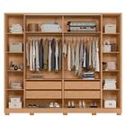 Guarda Roupa Casal Jacarandá 4 Portas Flex Com 8 Espelhos - M