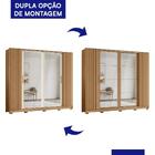 Guarda Roupa Casal Jacarandá 4 Portas Flex Com 8 Espelhos - M