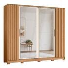 Guarda Roupa Casal Jacarandá 4 Portas Flex Com 8 Espelhos - M