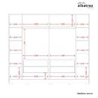 Guarda Roupa Casal Jacarandá 4 Portas Flex Com 8 Espelhos - M