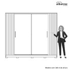 Guarda Roupa Casal Jacarandá 4 Portas Flex - Móveis Albatroz