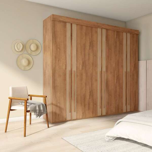 Guarda-roupa Casal Jacob 6 Pt Imbuia