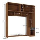 Guarda-roupa Casal Jaspe Ponte 4 Portas 1 Gaveta Yescasa Noga