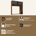 Guarda-roupa Casal Jaspe Ponte 4 Portas 1 Gaveta Yescasa Noga