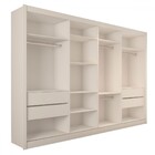 Guarda-roupa Casal Jeremy 4 Portas 4 Gavetas Com Espelho Bran