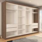 Guarda-roupa Casal Jeremy 4 Portas 4 Gavetas Com Espelho Frei