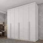 Guarda-roupa Casal Joinville 6 Portas 4 Gavetas Neve - Tcil M