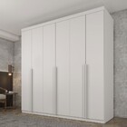 Guarda-roupa Casal Joinville 6 Portas 4 Gavetas Neve - Tcil M