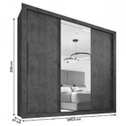 Guarda-roupa Casal Julietta 3 Portas 4 Gavetas Com Espelho Ce