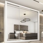 Guarda-roupa Casal Julietta 3 Portas 4 Gavetas Espelhado Bran