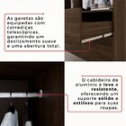 Guarda-roupa Casal Kali 6 Portas 4 Gavetas Savana - Pnr Móveis