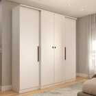 Guarda-roupa Casal Kansas 4 Portas 2 Gavetas Branco - Panoram