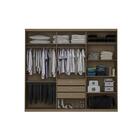 Guarda-roupa Casal Kappesberg 3 Portas 3 Gavetas Nature S743