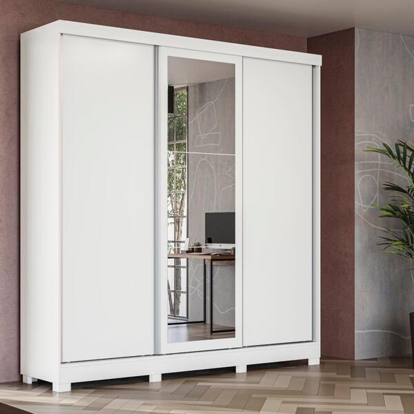 Guarda-roupa Casal Kappesberg 3 Portas  Reversiveis De Correr