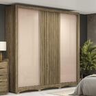 Guarda-roupa Casal Kappesberg 3 Portas De Correr 4 Gavetas Ma