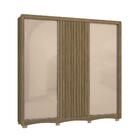 Guarda-roupa Casal Kappesberg 3 Portas De Correr 4 Gavetas Ma