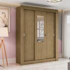 Guarda-roupa Casal Kappesberg 3 Portas De Correr Com Espelho