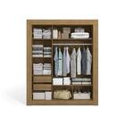 Guarda-roupa Casal Kappesberg 3 Portas De Correr Com Espelho