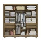 Guarda-roupa Casal Kappesberg 3 Portas De Correr Com Espelho