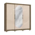 Guarda-roupa Casal Kappesberg 3 Portas De Correr Com Espelho