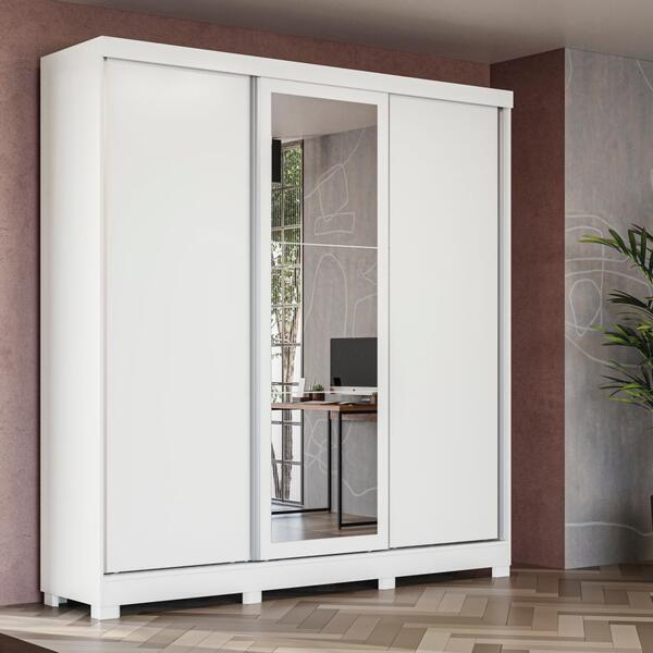 Guarda-roupa Casal Kappesberg 3 Portas Reversiveis De Correr