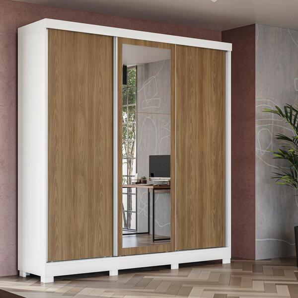 Guarda-roupa Casal Kappesberg 3 Portas Reversiveis De Correr