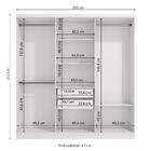 Guarda-roupa Casal Kappesberg 6 Portas 2 Gavetas Branco