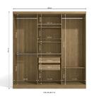 Guarda-roupa Casal Kappesberg 6 Portas 2 Gavetas Freijó