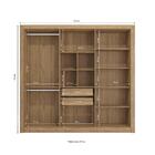 Guarda Roupa Casal Kappesberg 6 Portas 2 Gavetas Nogueira